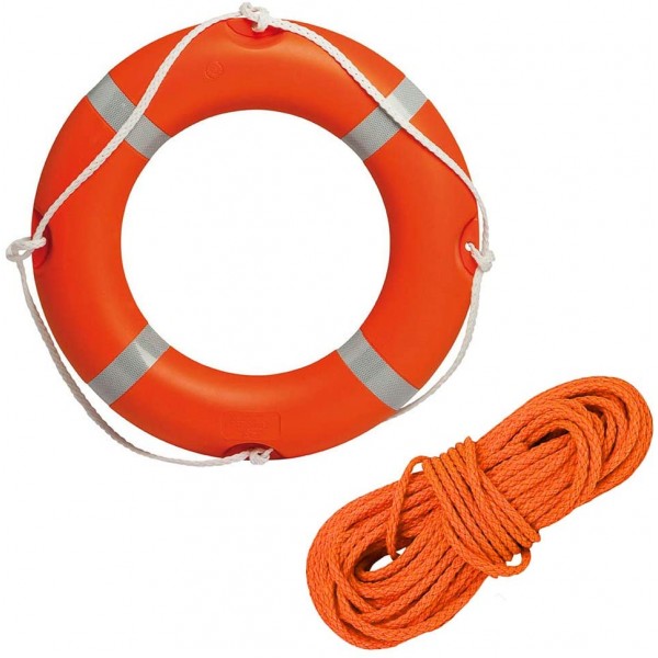 Salvagente anulare ø60 cm omologato rina ce dm n.385 solas con cima galleggiante