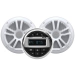 Kit impianto stereo marino bluetooth con 2 casse Boss Marine 180 W + Telecomando + USB + CUSTODIA Kit impianto stereo marino bluetooth con 2 casse Boss Marine 180 W + Telecomando + USB + CUSTODIA