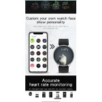 Smartwatch Orologio Fitness schermo da 1,3" Full Touch  IP68 SPORT MUSICA CARDIO color Nero