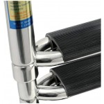 Scaletta a scomparsa in acciaio inox 316 con 4 gradini larghi Scaletta a scomparsa in acciaio inox 316 con 4 gradini larghi