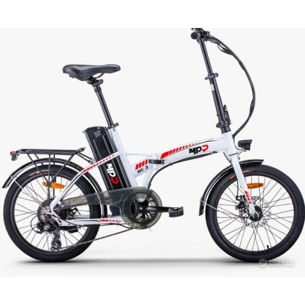 NEW MPR MC III WHITE AND RED E-BIKE NEW MPR MC III WHITE AND RED E-BIKE