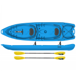 Kayak 2 posti - canoa da 340 cm BLU + 2 pagaie + 2 seggiolini sport biposto Kayak 2 posti - canoa da 340 cm BLU + 2 pagaie + 2 seggiolini sport biposto