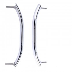 Maniglia corrimano in acciaio inox con prigionieri 450mm