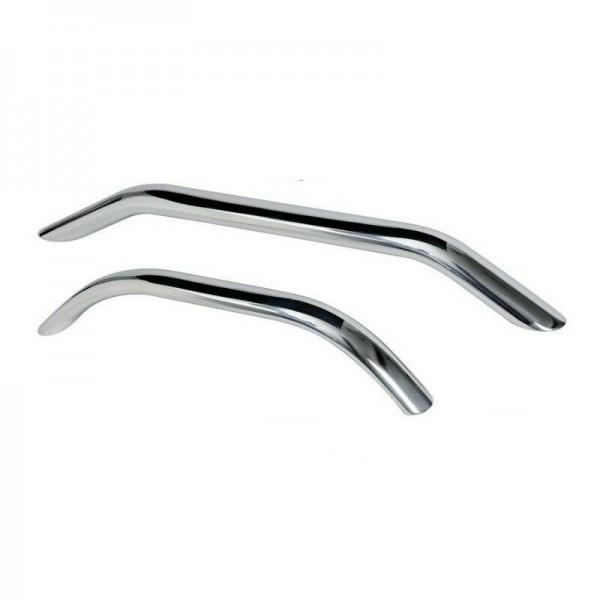 Maniglia corrimano ovalizzata tientibene in acciaio inox 316 interamente lucidata a specchio 450mm