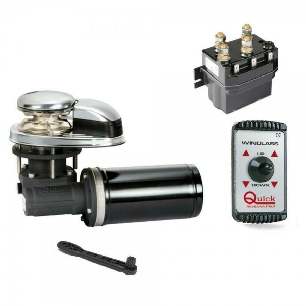 Verricello salpa ancora QUICK cl1 500W per catena 6mm Verricello salpa ancora QUICK cl1 500W per catena 6mm