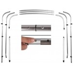 Tendalino 4 archi in alluminio 240x170x140 ø 25mm grigio
