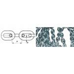 Catena calibrata zincata a fuoco da mm.6 fascio da 50 mt