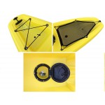Kayak canoa pimar 10003  yellow da 266 cm + 1 gavone + 1 pagaia + 1 seggiolino + 1 ruotino