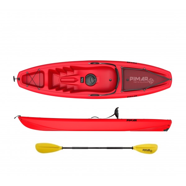 Kayak canoa pimar 10003 red da 266 cm + 1gavone + 1 pagaia + 1 seggiolino + 1 ruotino Kayak canoa pimar 10003 red da 266 cm + 1gavone + 1 pagaia + 1 seggiolino + 1 ruotino