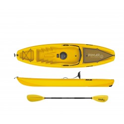 Kayak canoa pimar 10003  yellow da 266 cm + 1 gavone + 1 pagaia + 1 seggiolino + 1 ruotino