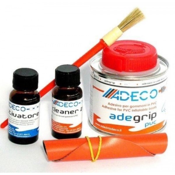 Kit completo in pvc per riparazione gommone