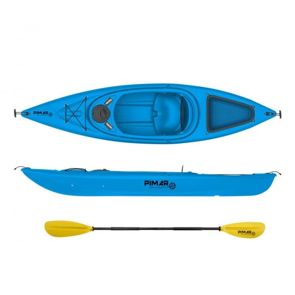 Kayak canoa pimar 10004 blue da 305 cm + 1 gavone + 1 pagaia + 1 seggiolino sport 