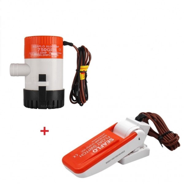 Kit pompa di sentina + interruttore galleggiante Kit pompa di sentina + interruttore galleggiante